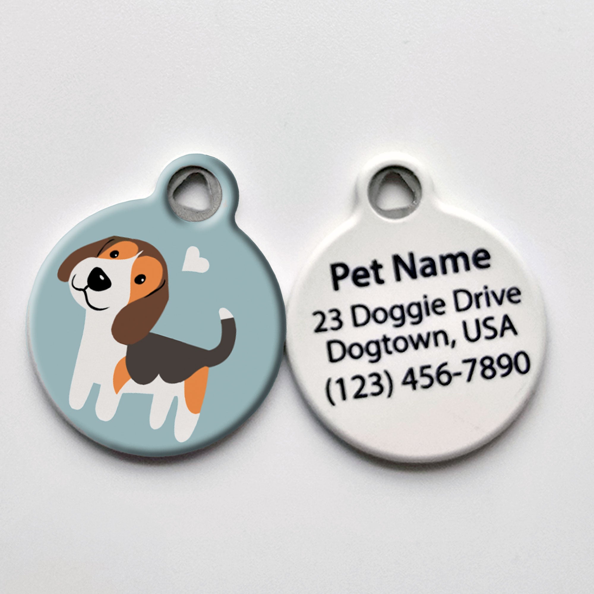Beagle Dog ID Tag