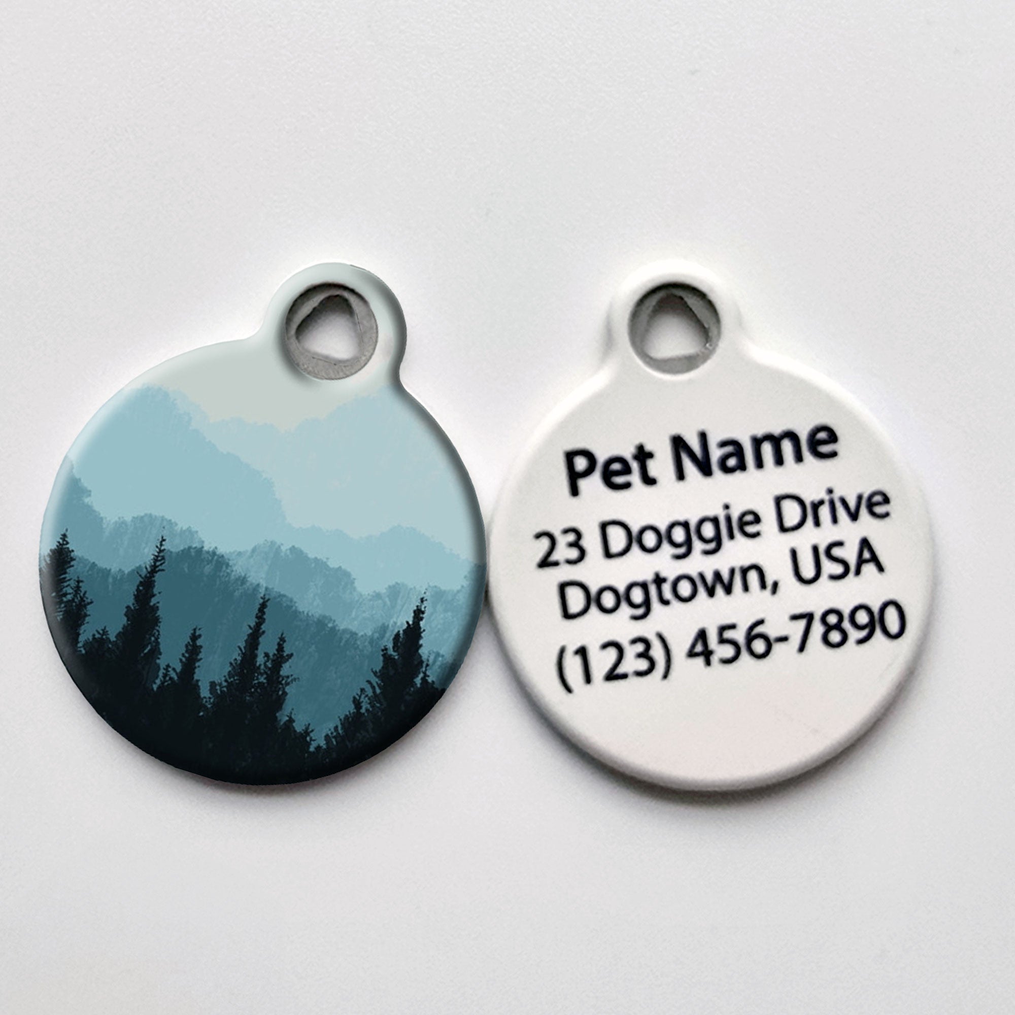 Blue Ridge Mountain Landscape Pet ID Tag