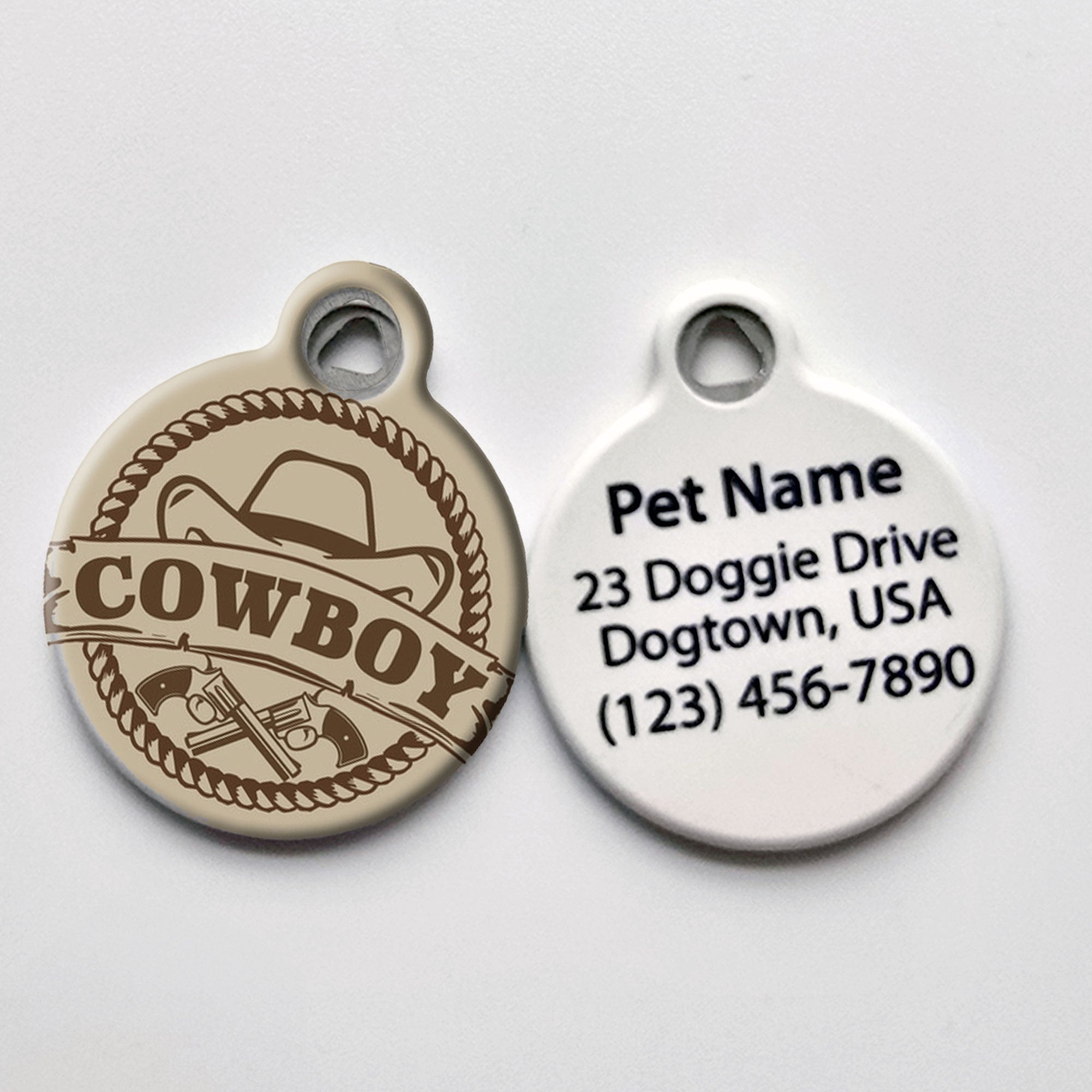 Cowboy Hat Pet ID Tag