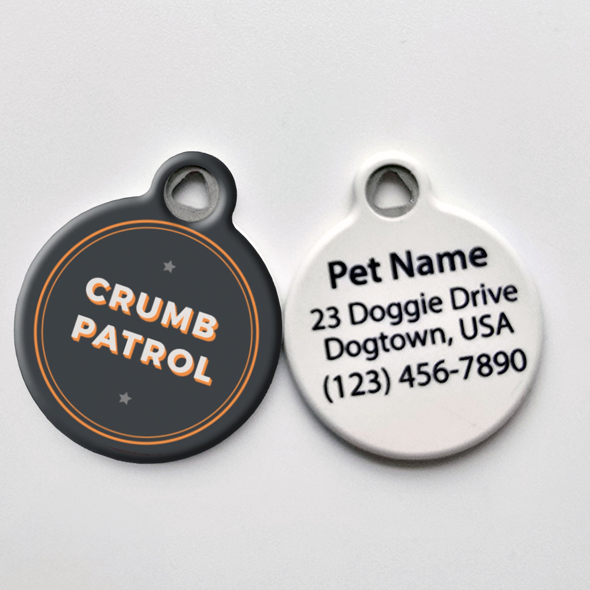 Funny Undercover Crumb Patrol Dog ID Tag