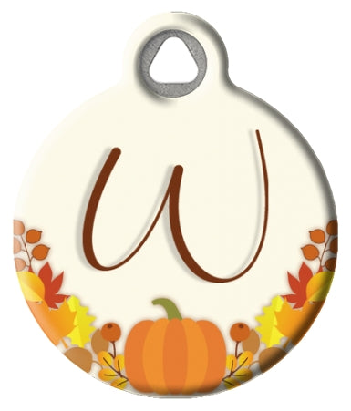 Fall Inspired Monogram pick A-Z Pet ID Tag