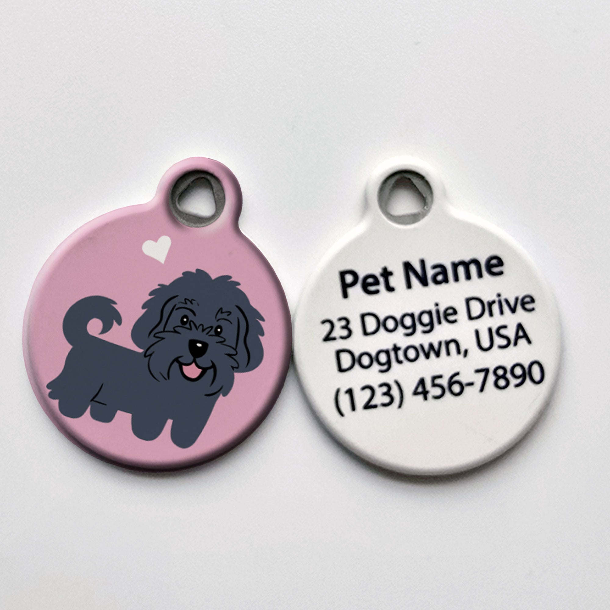Havanese Dog Tag - Pink