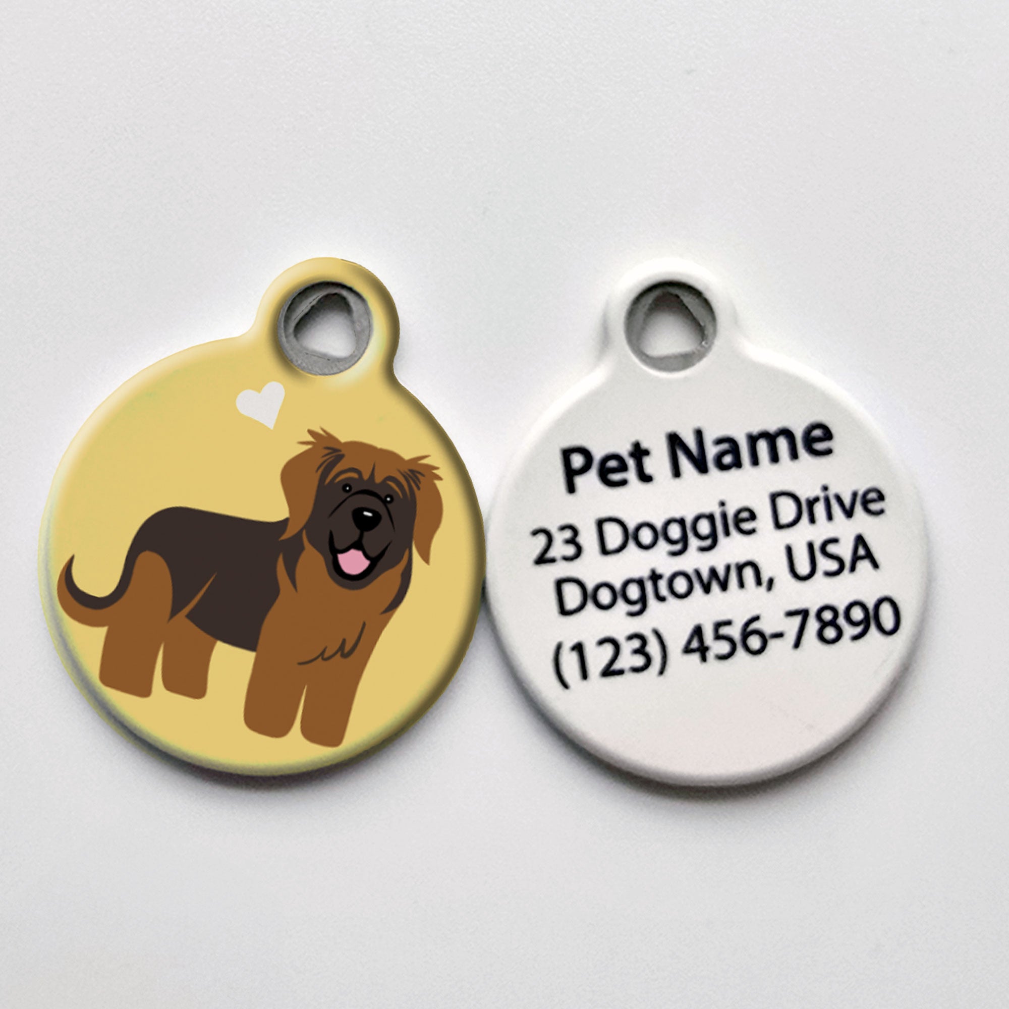 Cute Leonberger Dog ID Tag