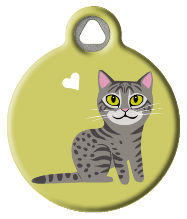Mau Kitty Cat ID Tag
