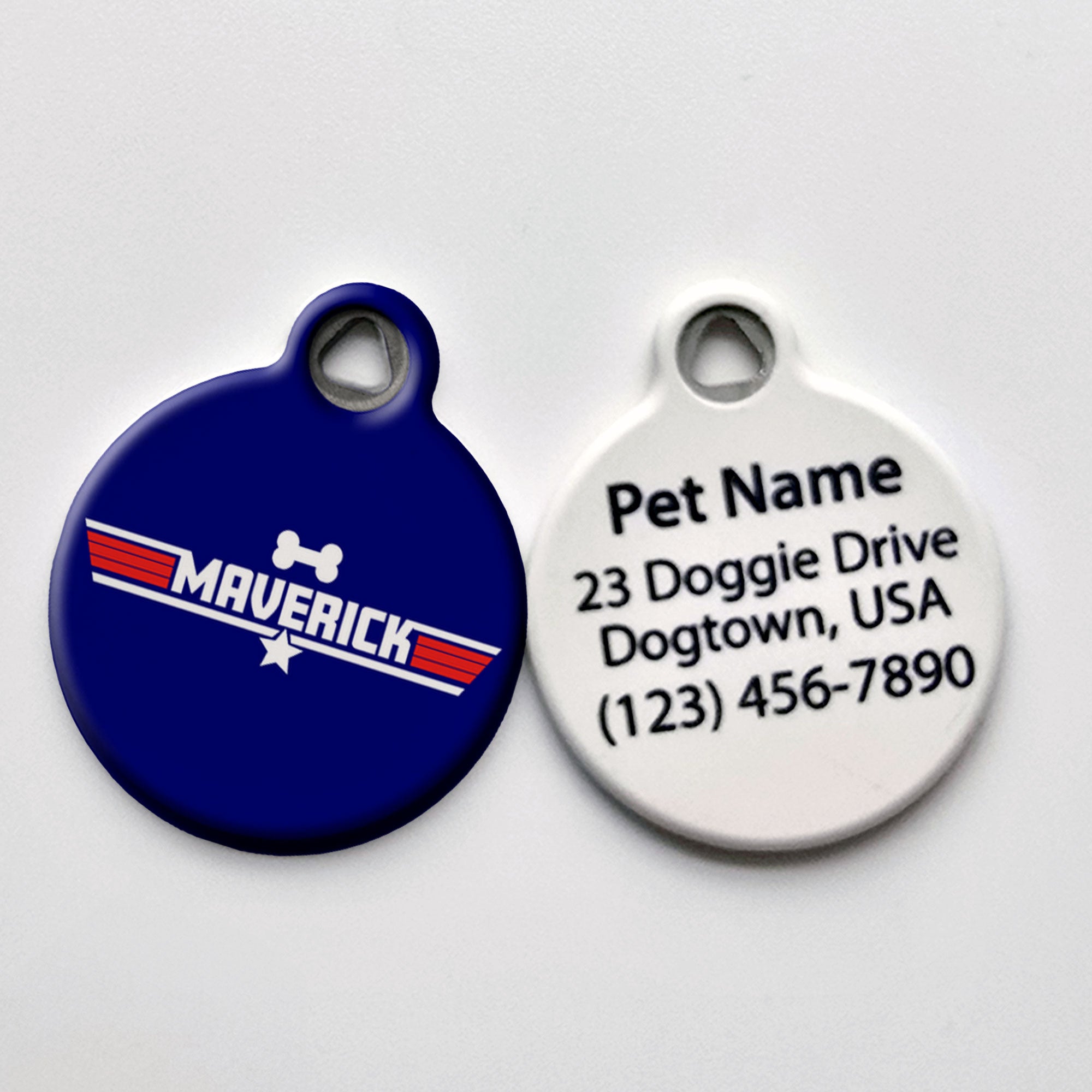Maverick Top Gun Inspired Dog ID Tag
