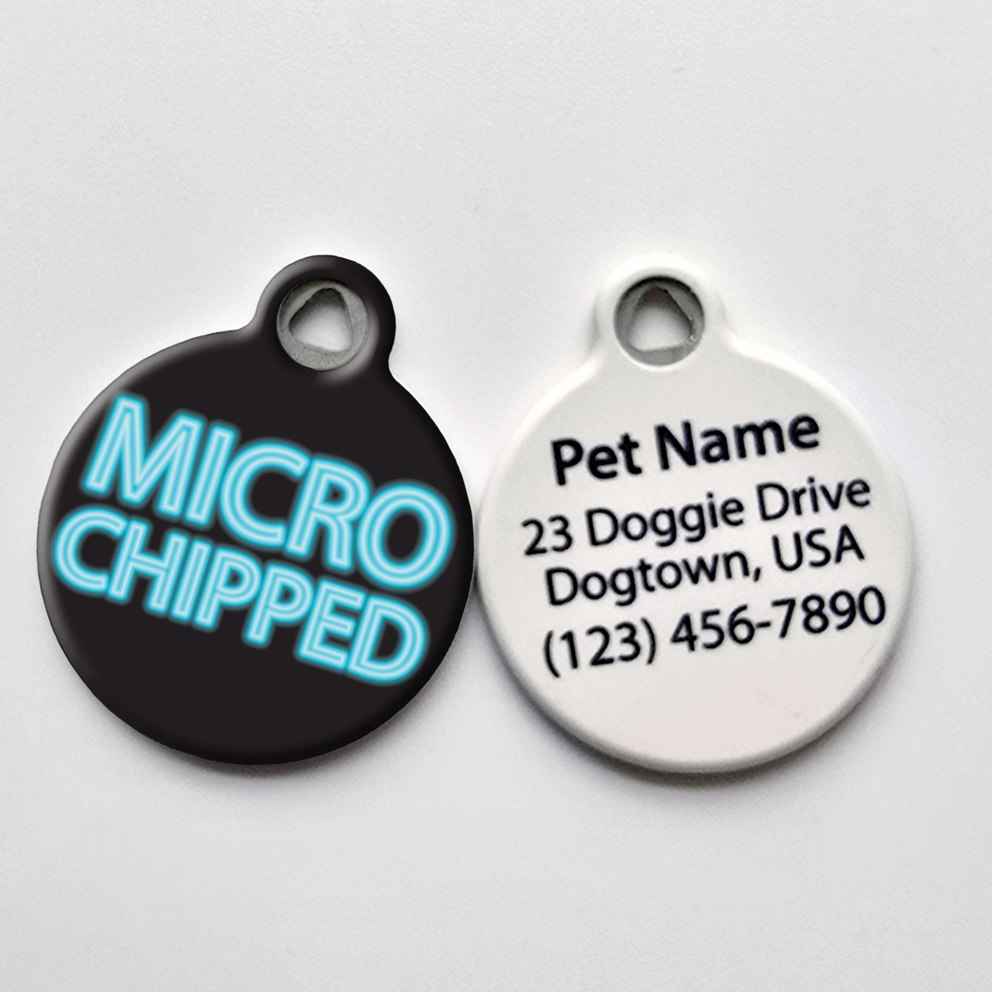 Microchipped Pet ID Tag