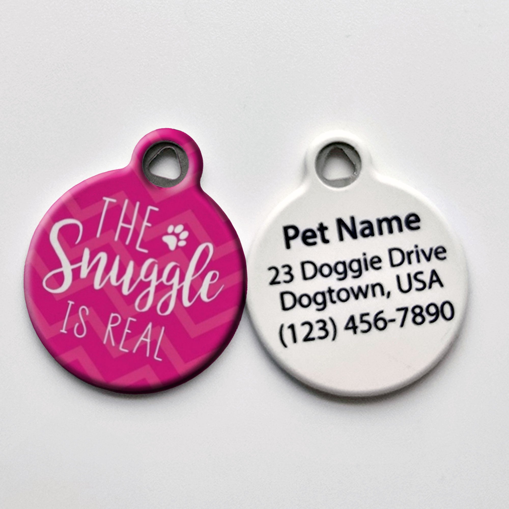 The Snuggle is Real Pet ID Tag