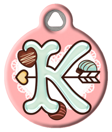 Sweet Treat Monogram Custom Pet ID Tag
