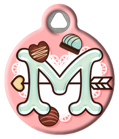 Sweet Treat Monogram Custom Pet ID Tag