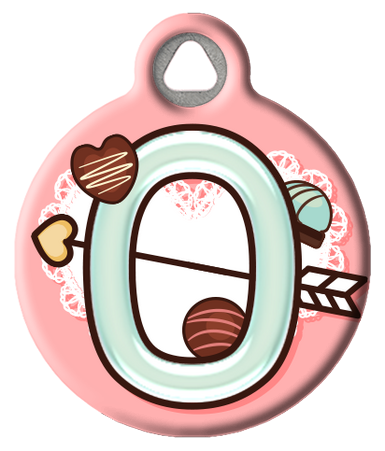 Sweet Treat Monogram Custom Pet ID Tag