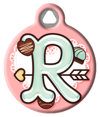 Sweet Treat Monogram Custom Pet ID Tag