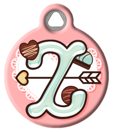 Sweet Treat Monogram Custom Pet ID Tag