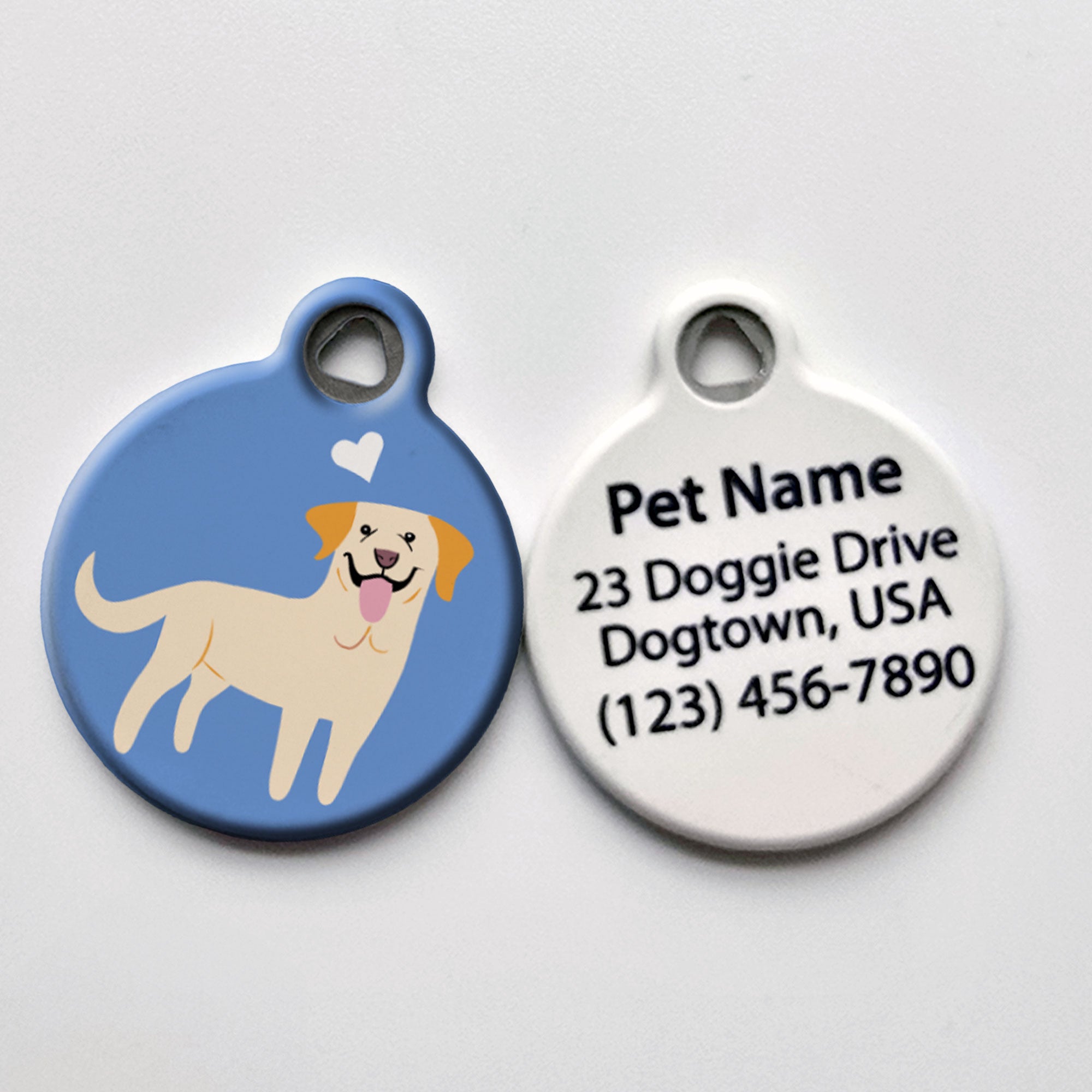 Yellow Labrador Dog Tag