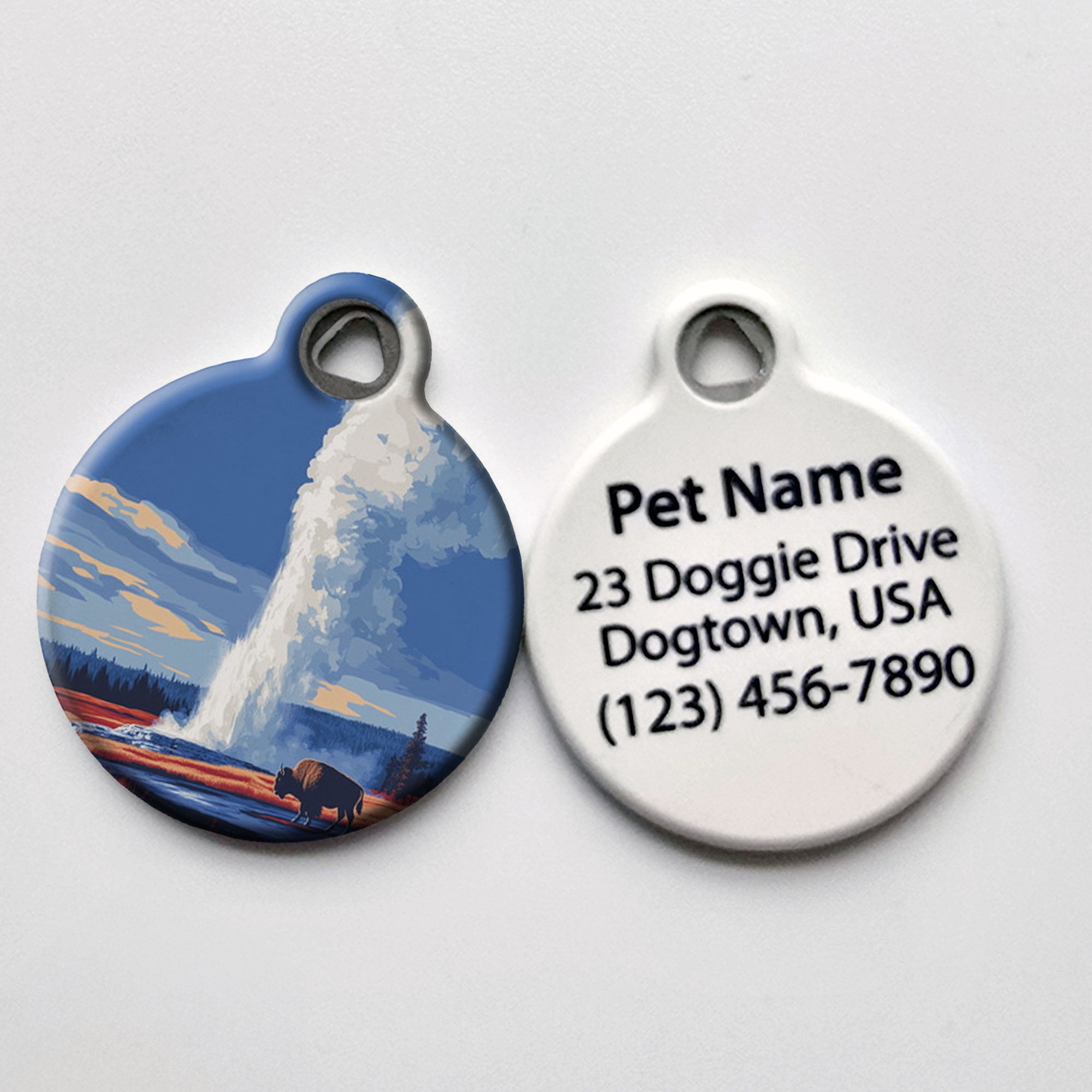 Yellowstone National Park Pet ID Tag