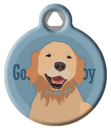 Durable Golden Retriever Good Boy Tag Dog Tag Art - Main Image