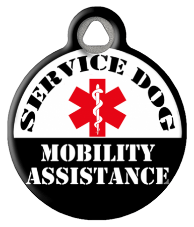 Service Dog Tag Mobility Assistance