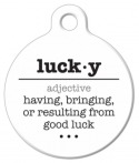 Lucky Word Definition Custom Collar Tag