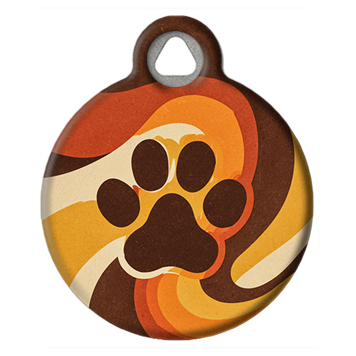 Retro 70s Funky Pet ID Tag