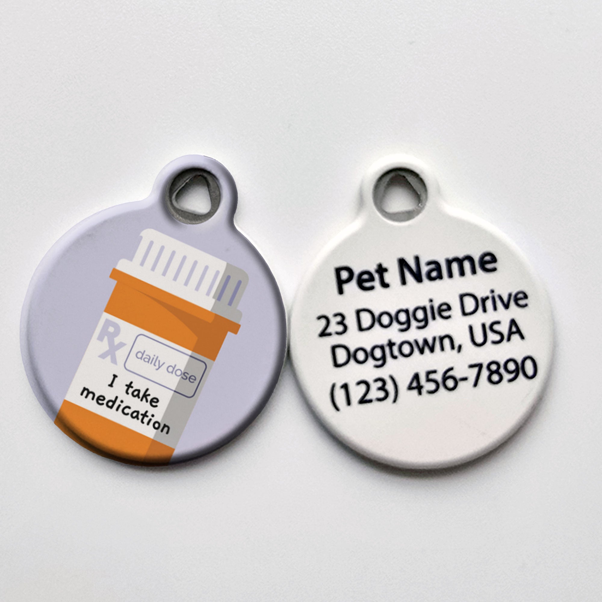 I Take Medication - Medical Alert Pet ID Tag