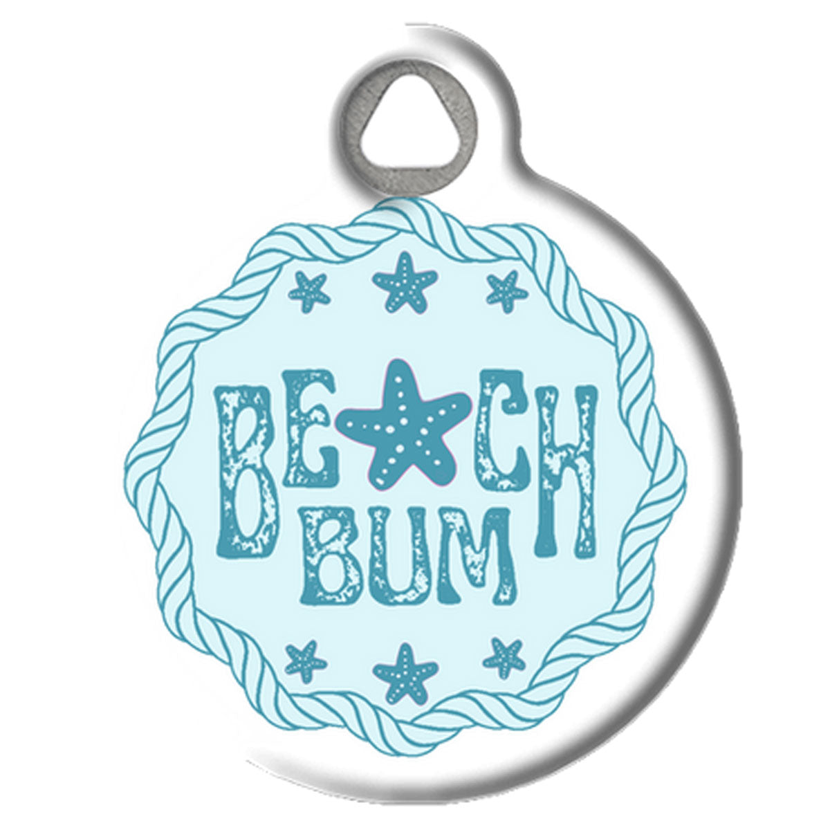 Beach Bum Ocean Themed Pet ID Tag