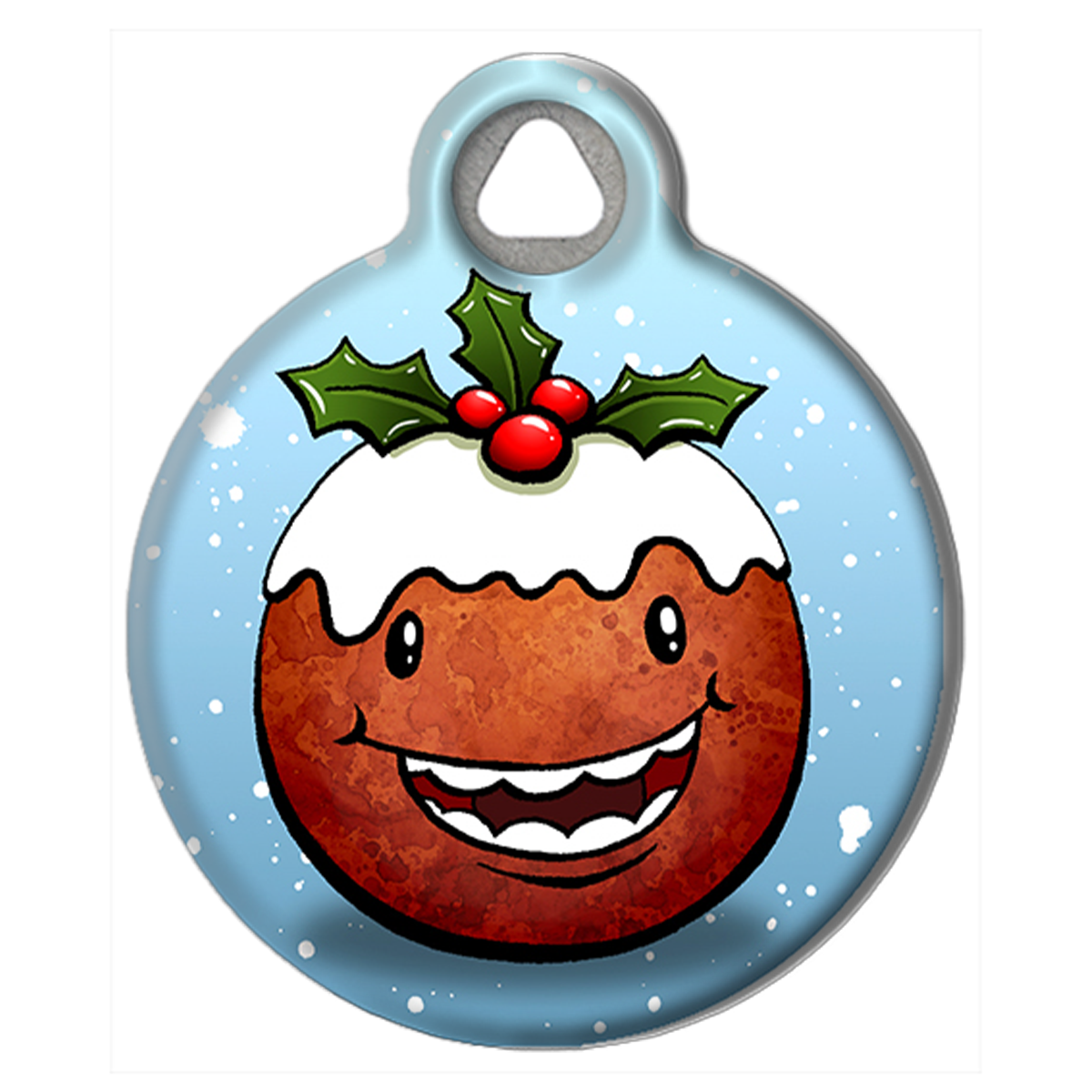 Christmas Pudding Pet ID Tag