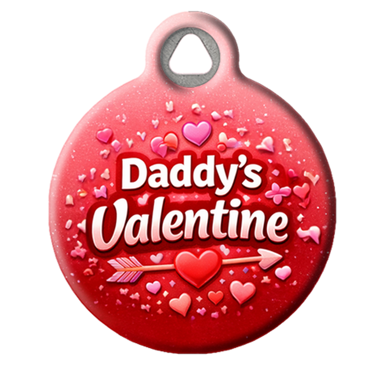 Daddys Valentine Pet ID Tag