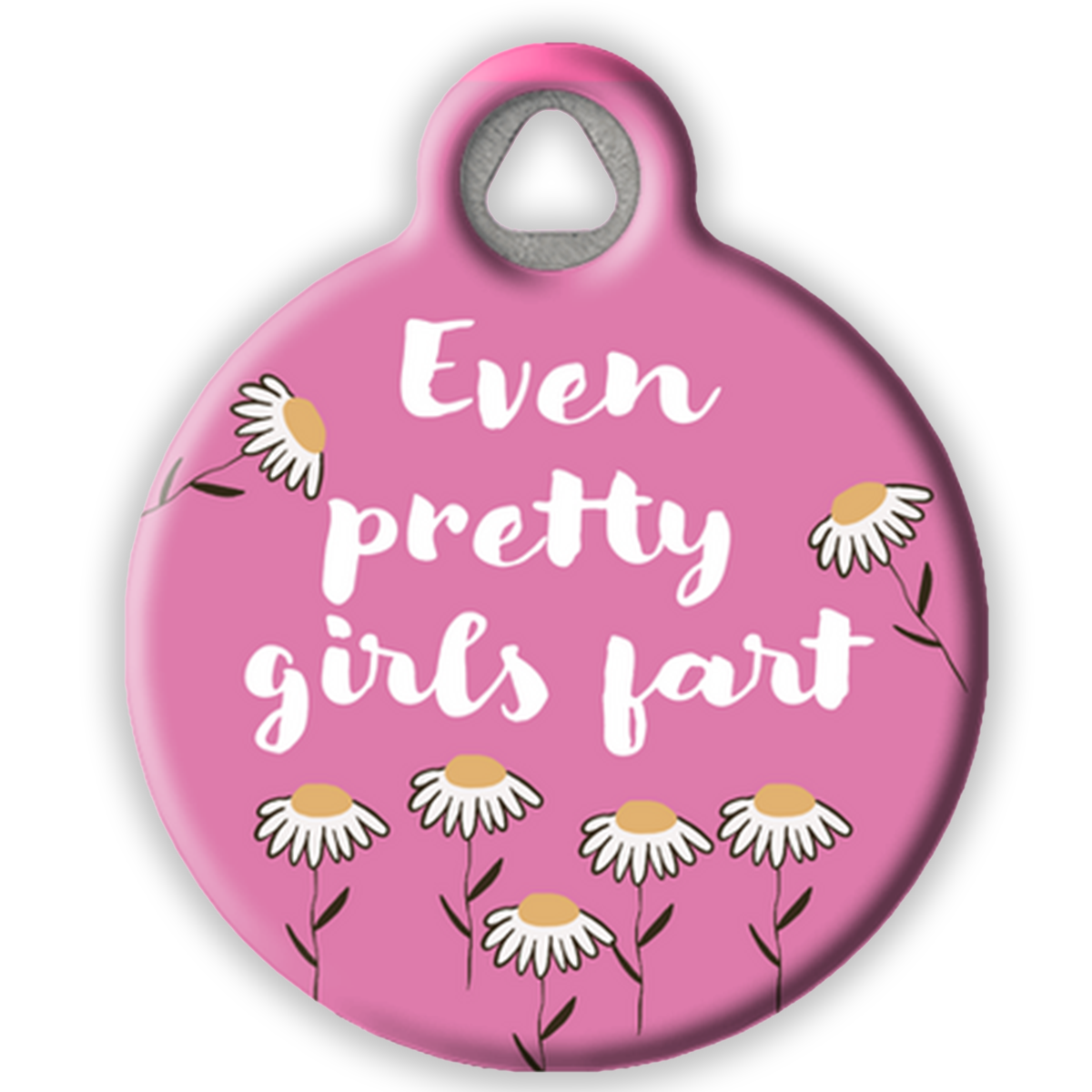 Even Pretty Girls Fart humorous Girl Pet Tag