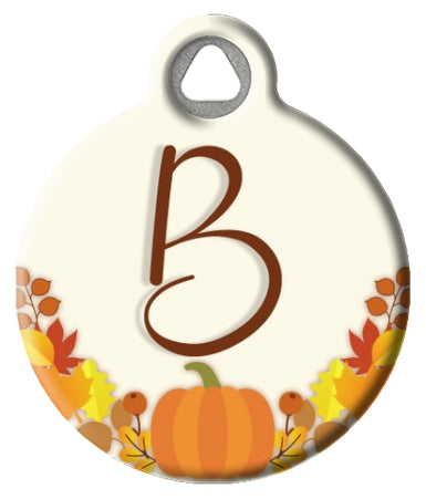 Fall Inspired Monogram pick A-Z Pet ID Tag
