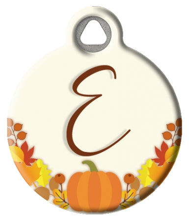Fall Inspired Monogram pick A-Z Pet ID Tag