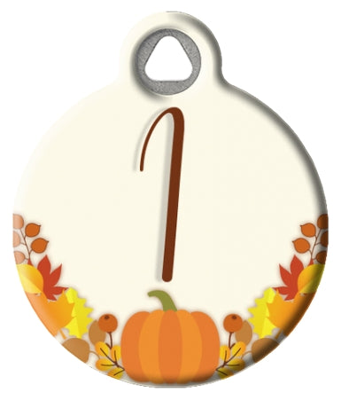 Fall Inspired Monogram pick A-Z Pet ID Tag