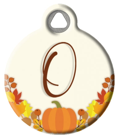 Fall Inspired Monogram pick A-Z Pet ID Tag