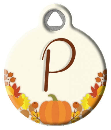 Fall Inspired Monogram pick A-Z Pet ID Tag