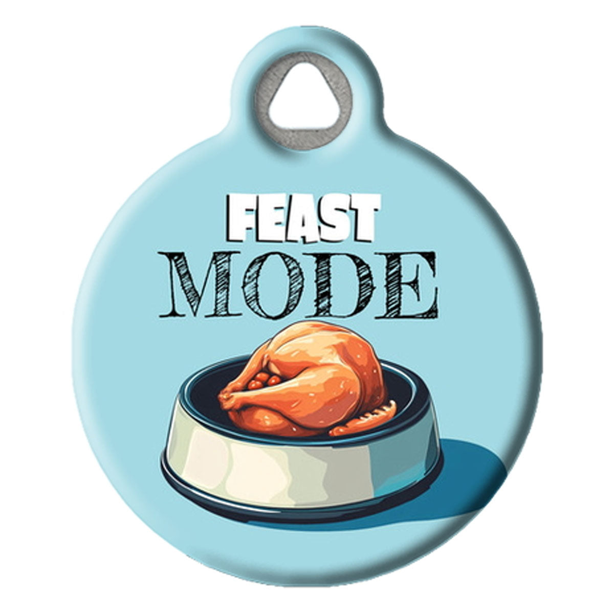 Feast Mode Thanksgiving Pet Tag