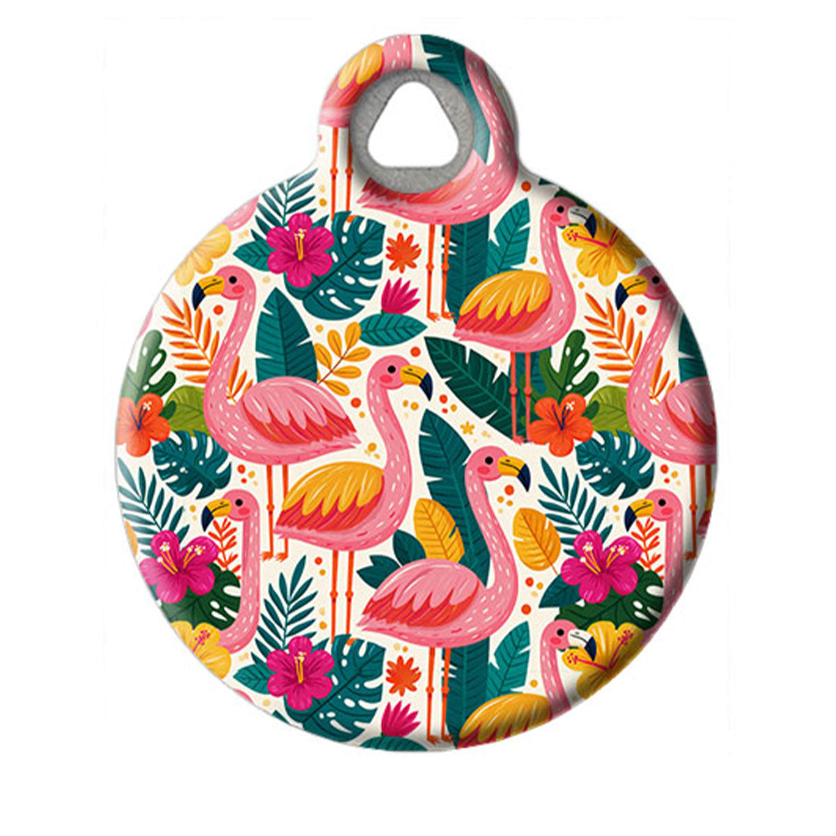 Flamingo Flair Pet ID Tag