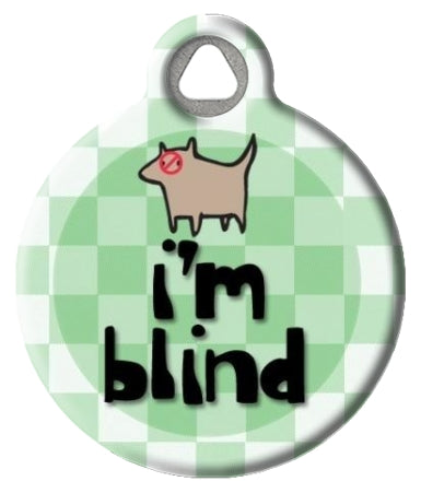 I'm Blind Pet ID Tag