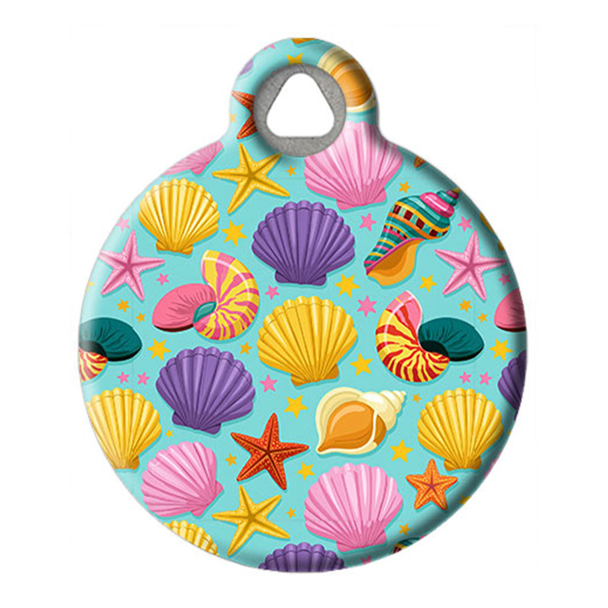 Coastal Seashells Pet ID Tag