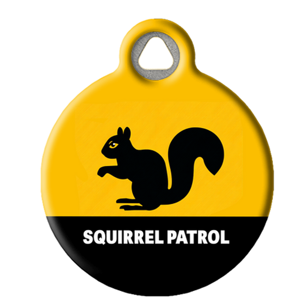 Squirrel Patrol Funny Pet ID Tag