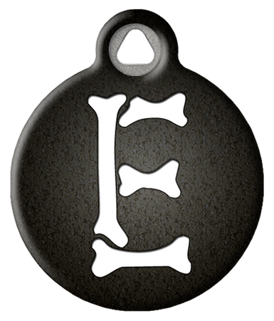 Skeletal Bones Monogram Pet ID Tag