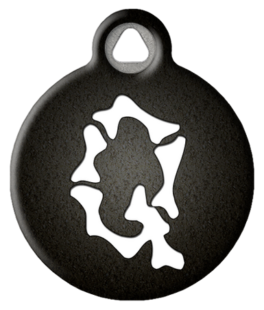 Skeletal Bones Monogram Pet ID Tag