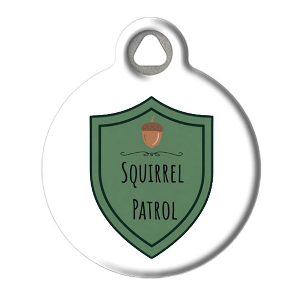 Squirrel Patrol Badge Pet ID Tag