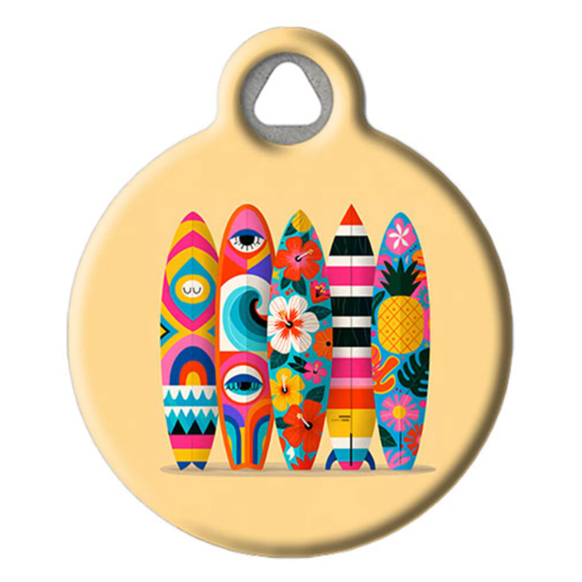 Hang Ten Surfboard Pet ID Tag