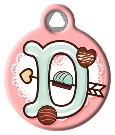 Sweet Treat Monogram Custom Pet ID Tag