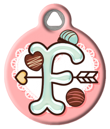 Sweet Treat Monogram Custom Pet ID Tag