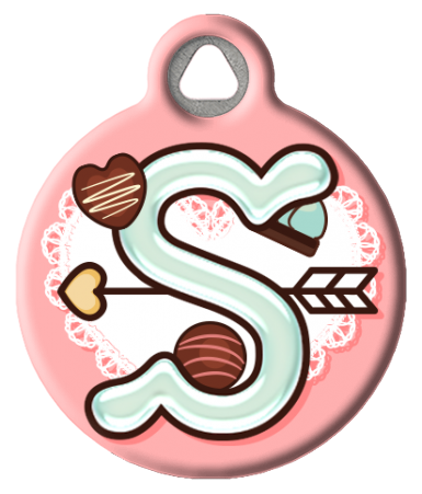 Sweet Treat Monogram Custom Pet ID Tag