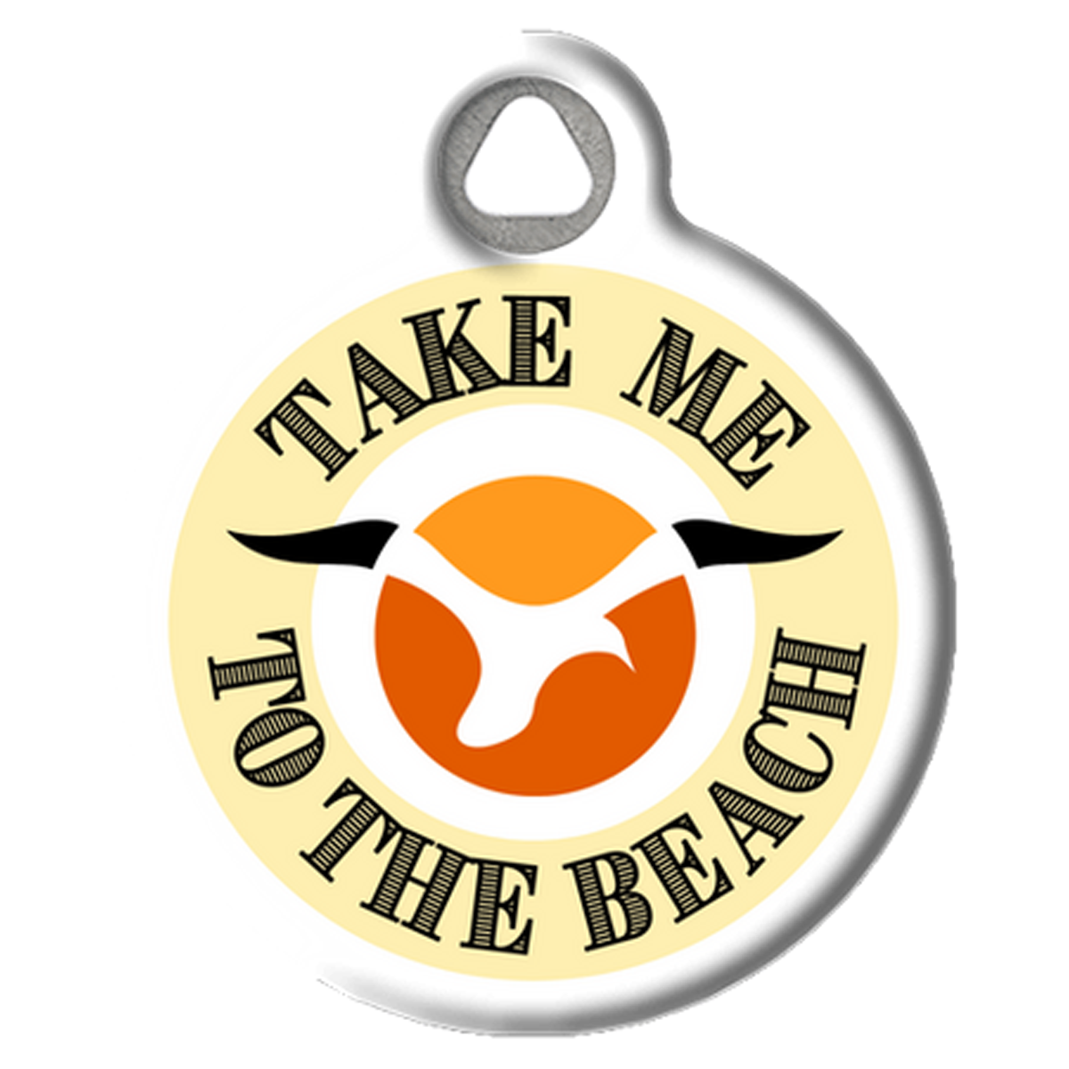 Take Me to the Beach Custom Pet ID Tag