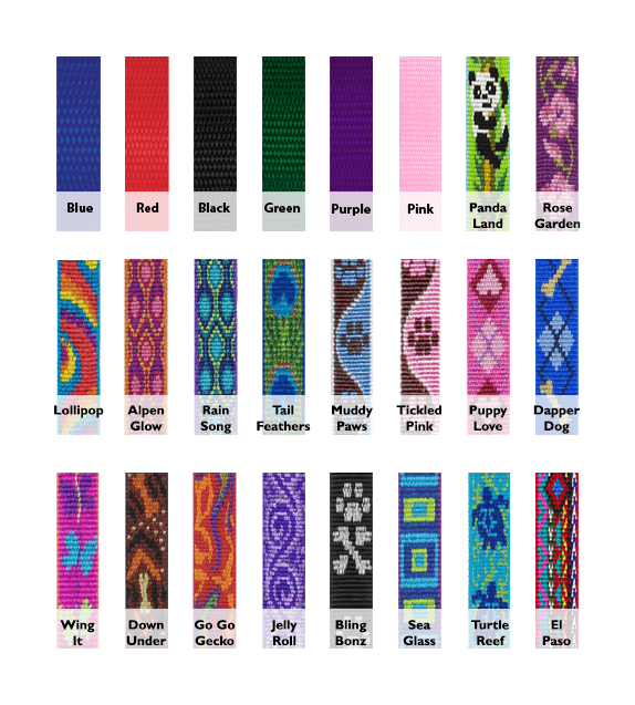 Lupine Adjustable Collars - 1/2" Wide - Small Dogs and Cats