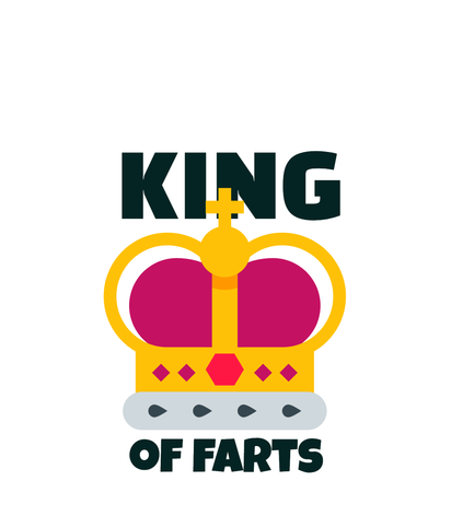 King Of Farts Pet Id Tag Dog Tag Art