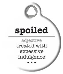 Spoiled Word Definition Pet Collar Tag