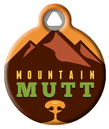 Warm Mountain Mutt Pet ID Tag