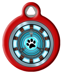 Iron Dog Superhero Pet ID Tag 
